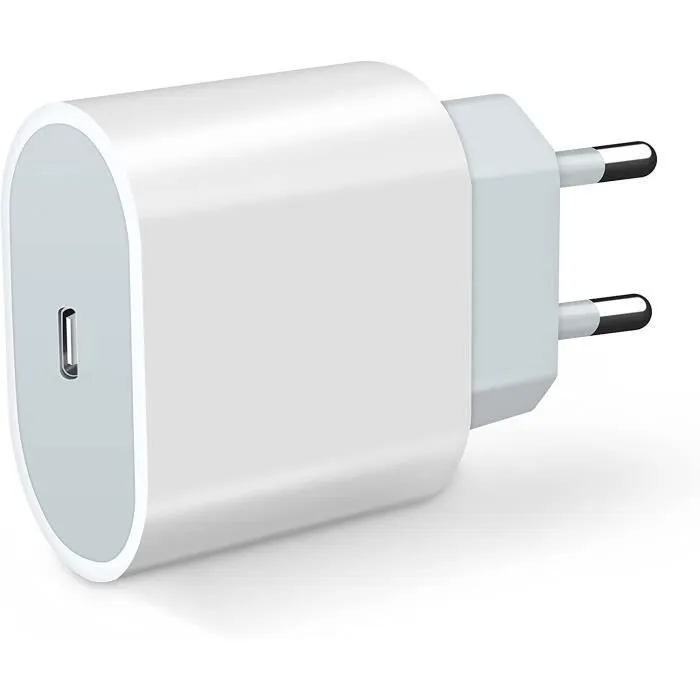 chargeur secteur 20w usb c blanc chargeur secteur 20w usb c blanc